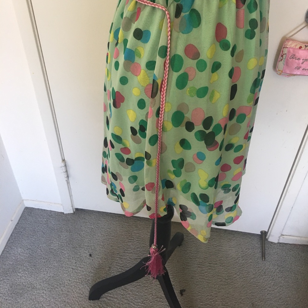 🚨 5/$20 Adorable multi-color polka dot green dress - Picture 11 of 13